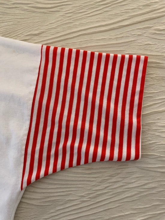 Vintage 80s The Season Ticket brand Nautical Style Ringer Tee, size Medium - Picture 4 of 7